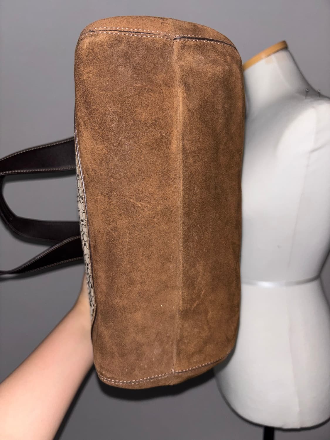 Coach suede vintage shoulder bag 상품이미지3