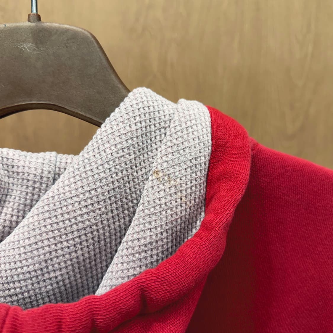 폴로 랄프 로렌 후드 집업 로고 패치 배색 후드 디테일 레귤러핏 레드 상품이미지9