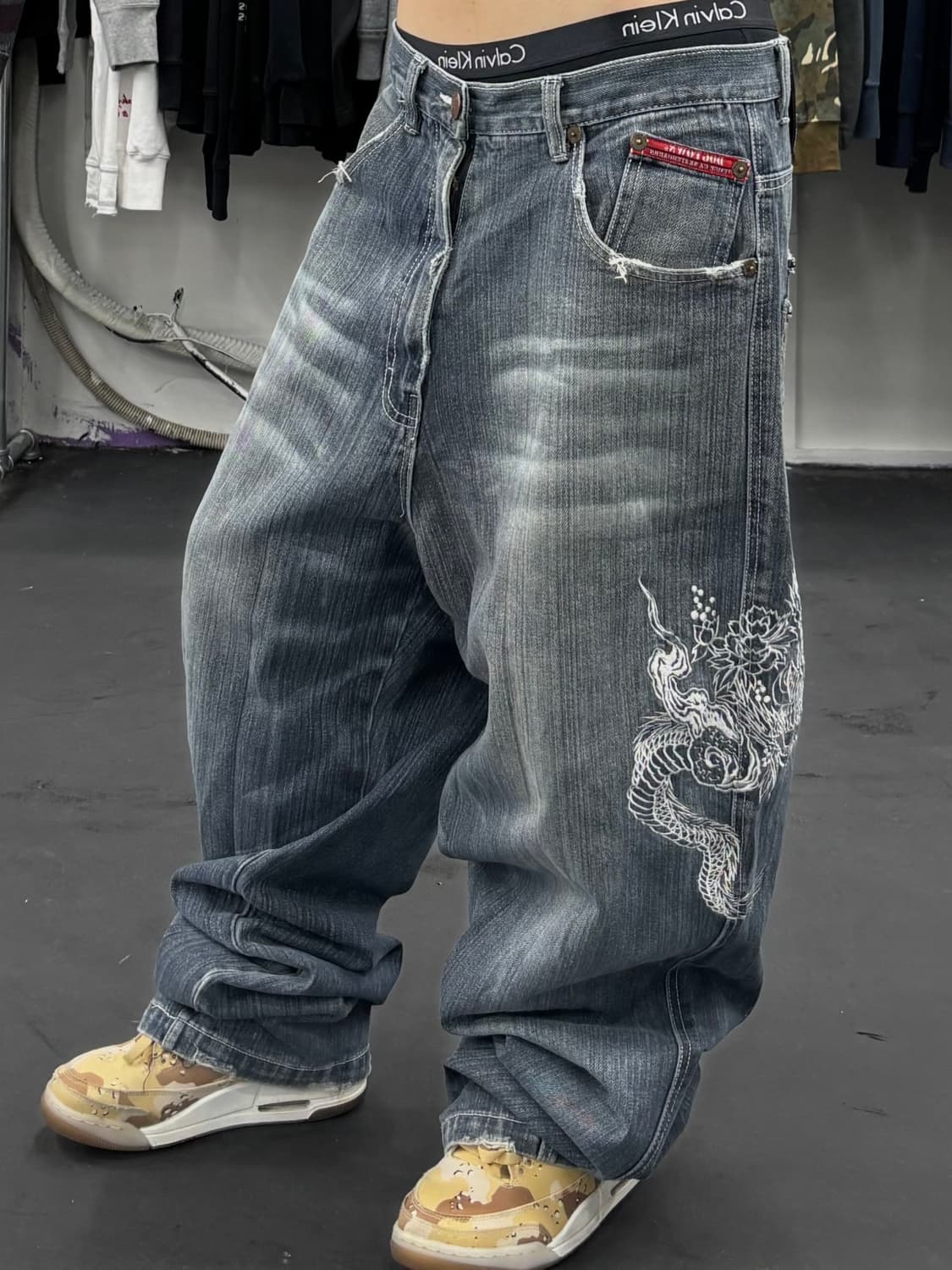 도그타운 오리엔탈 드래곤 데님팬츠 상품이미지3