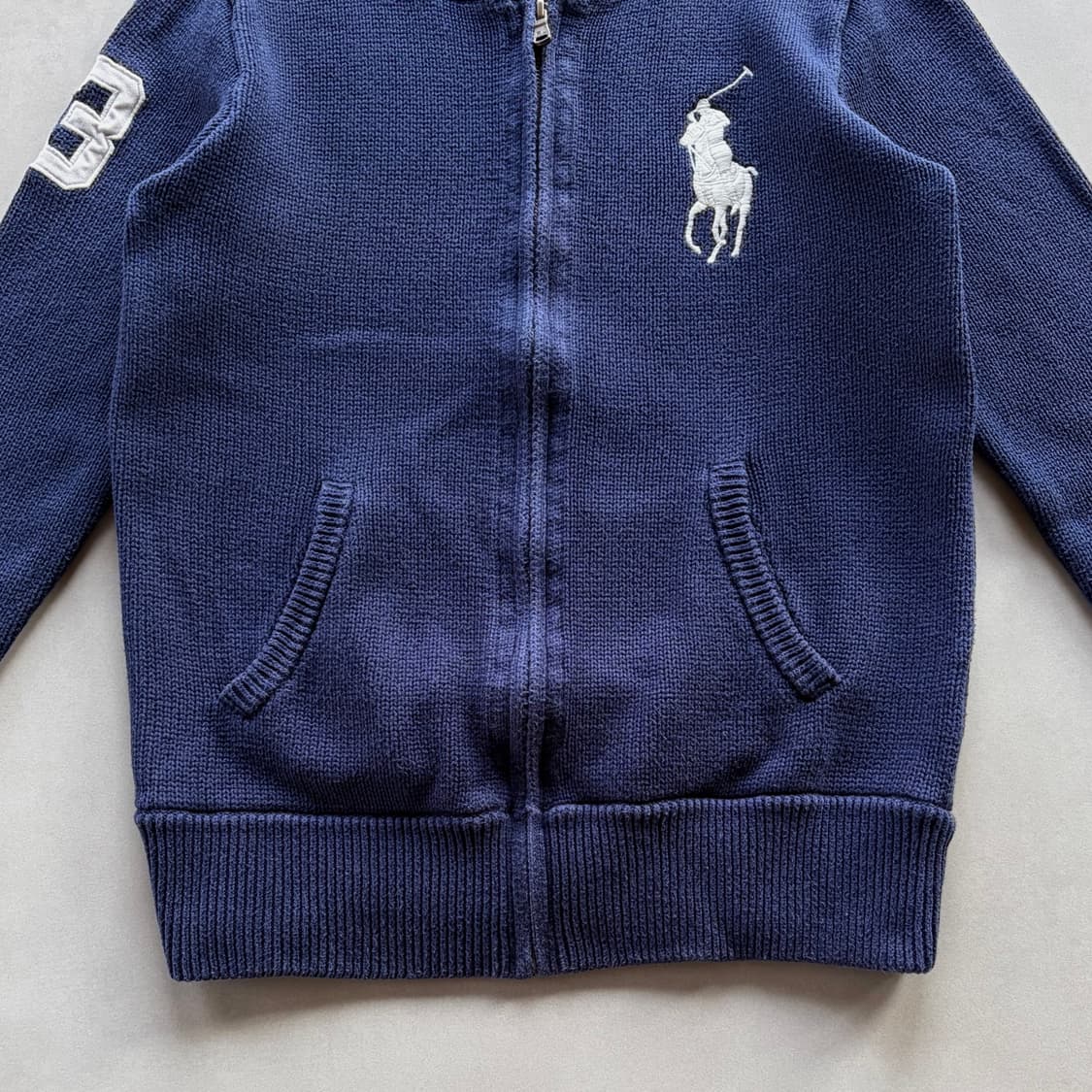 [S]폴로 랄프로렌 빅포니 코튼 니트 집업 상품이미지6