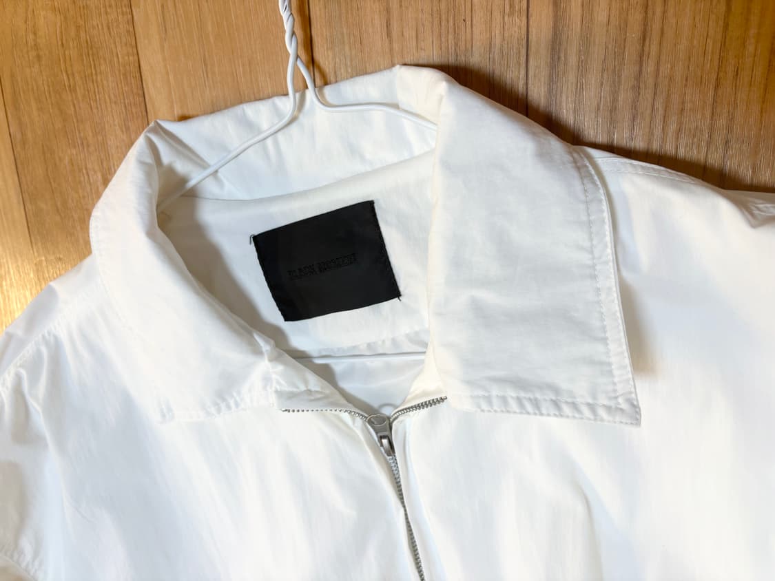 블랙모먼트 오버사이즈 코튼 밴딩 집업 자켓 블루종 판매 상품이미지5