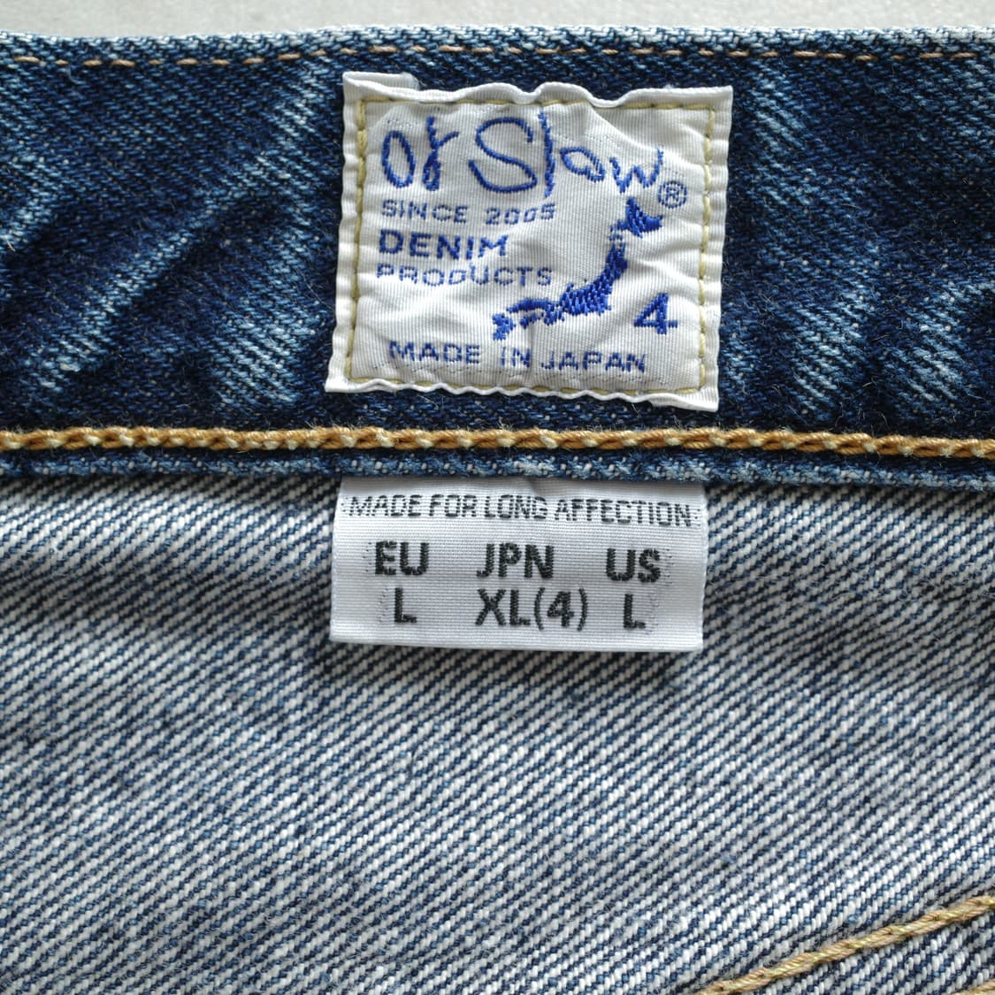 오어슬로우 105 스탠다드 셀비지 데님 (4사이즈/XL) 상품이미지5