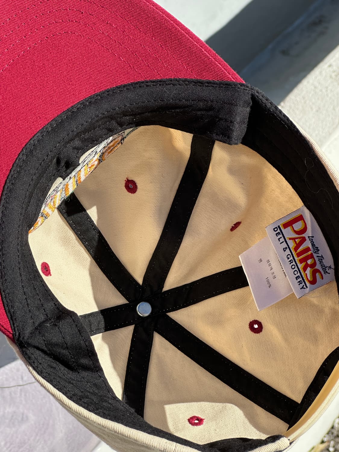 [F] PAIRS 델리앤그로서리 빈티지 볼캡 모자 상품이미지5