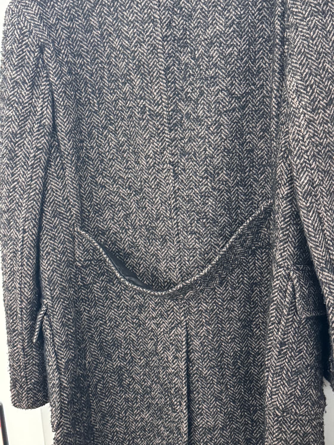 트위드 더블 라펠 코트 상품이미지5