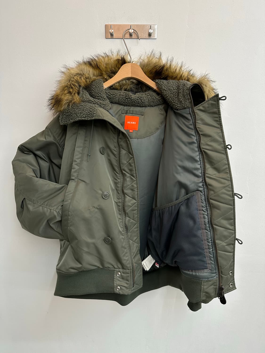 BeAMS 빔즈 N2B N3B 프리마로프트 퍼 항공 점퍼 플라이트 자켓  상품이미지8