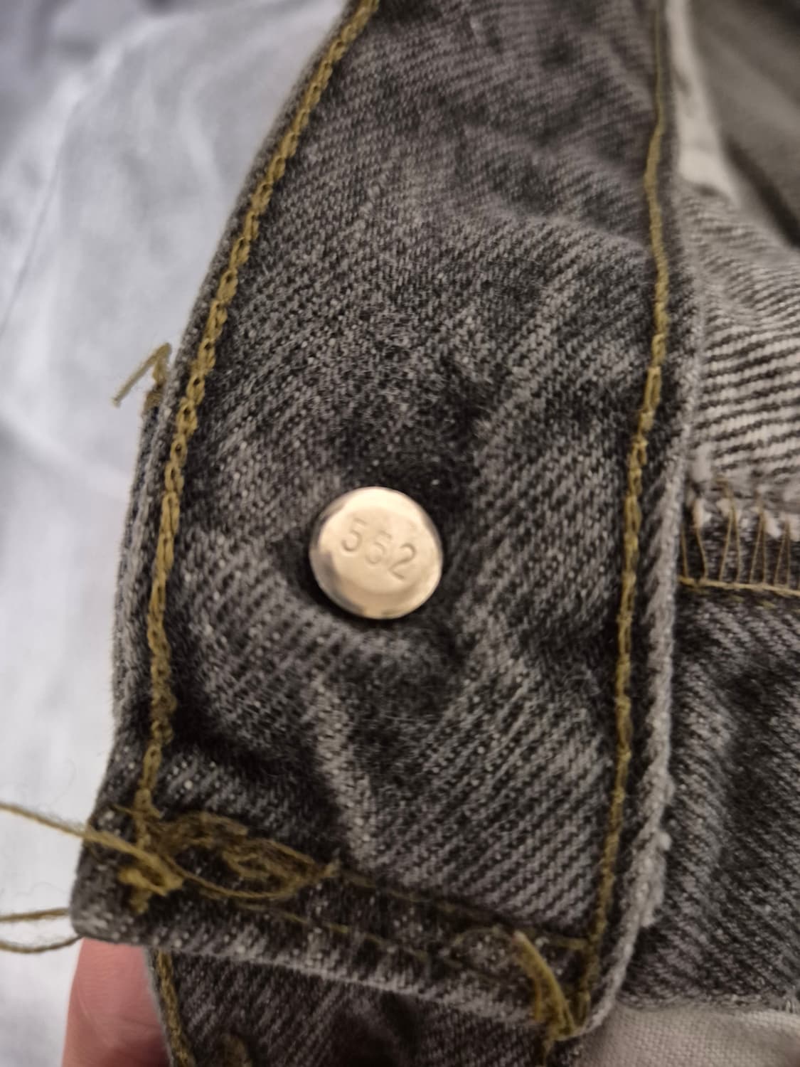 1993s 리바이스 501-0658 흑청(그레이) 상품이미지6