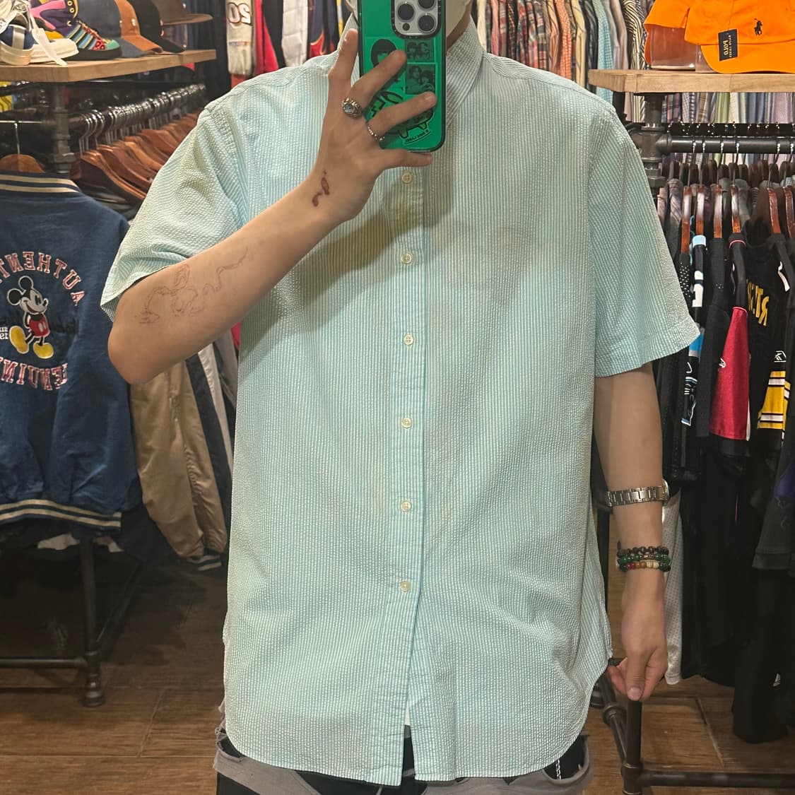 [HI] 폴로 랄프로렌 반팔 셔츠 스카이블루 (시어서커) 상품이미지2