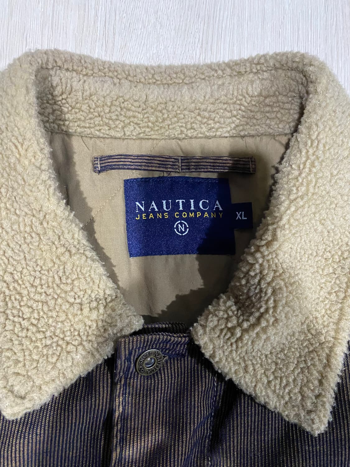 NAUTICA 코듀로이 넥 퍼 자켓 XL 상품이미지5