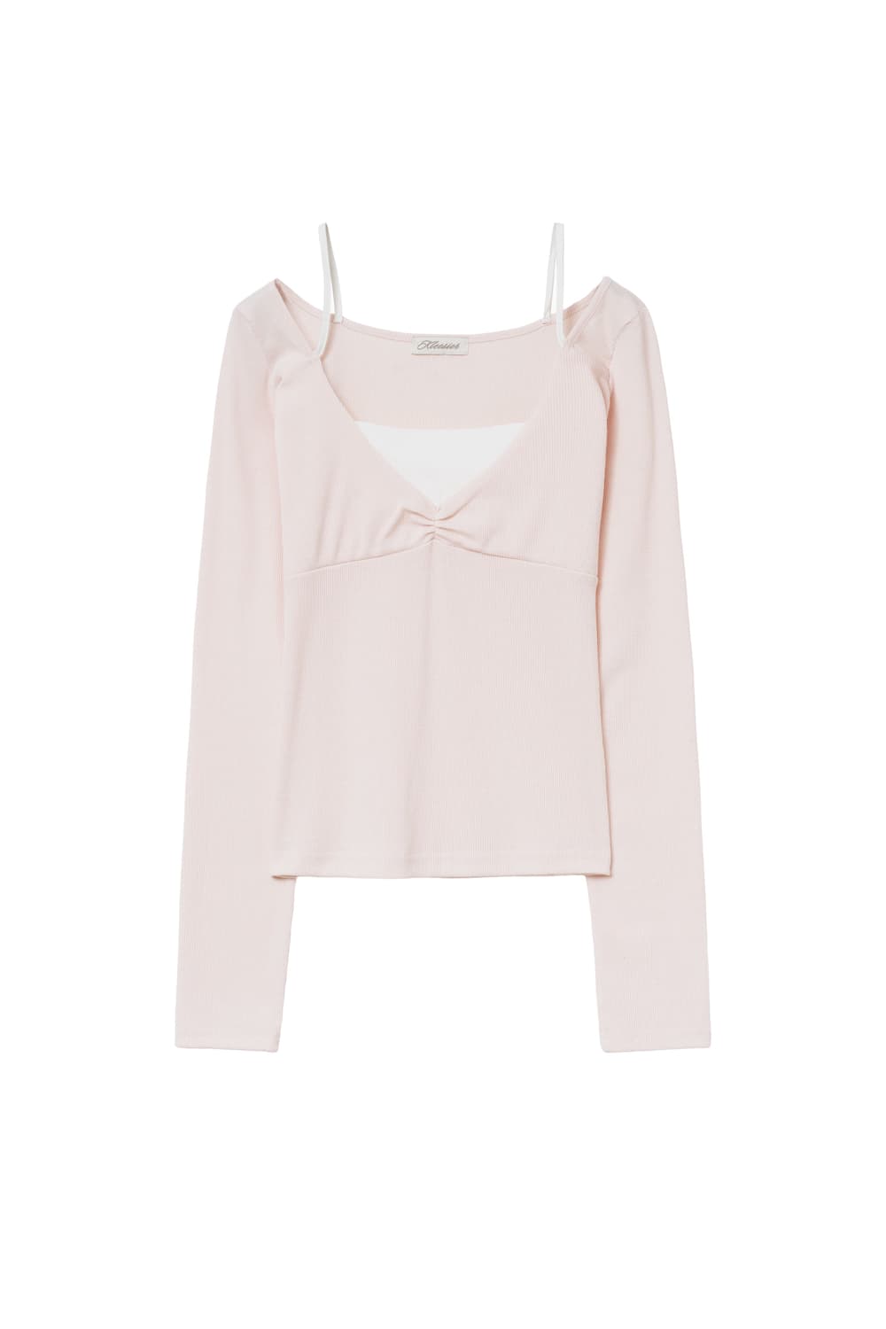 (급전) 클리시어 세레나데 셔링 레이어드 탑 ( 핑크 ) 판매 상품이미지1