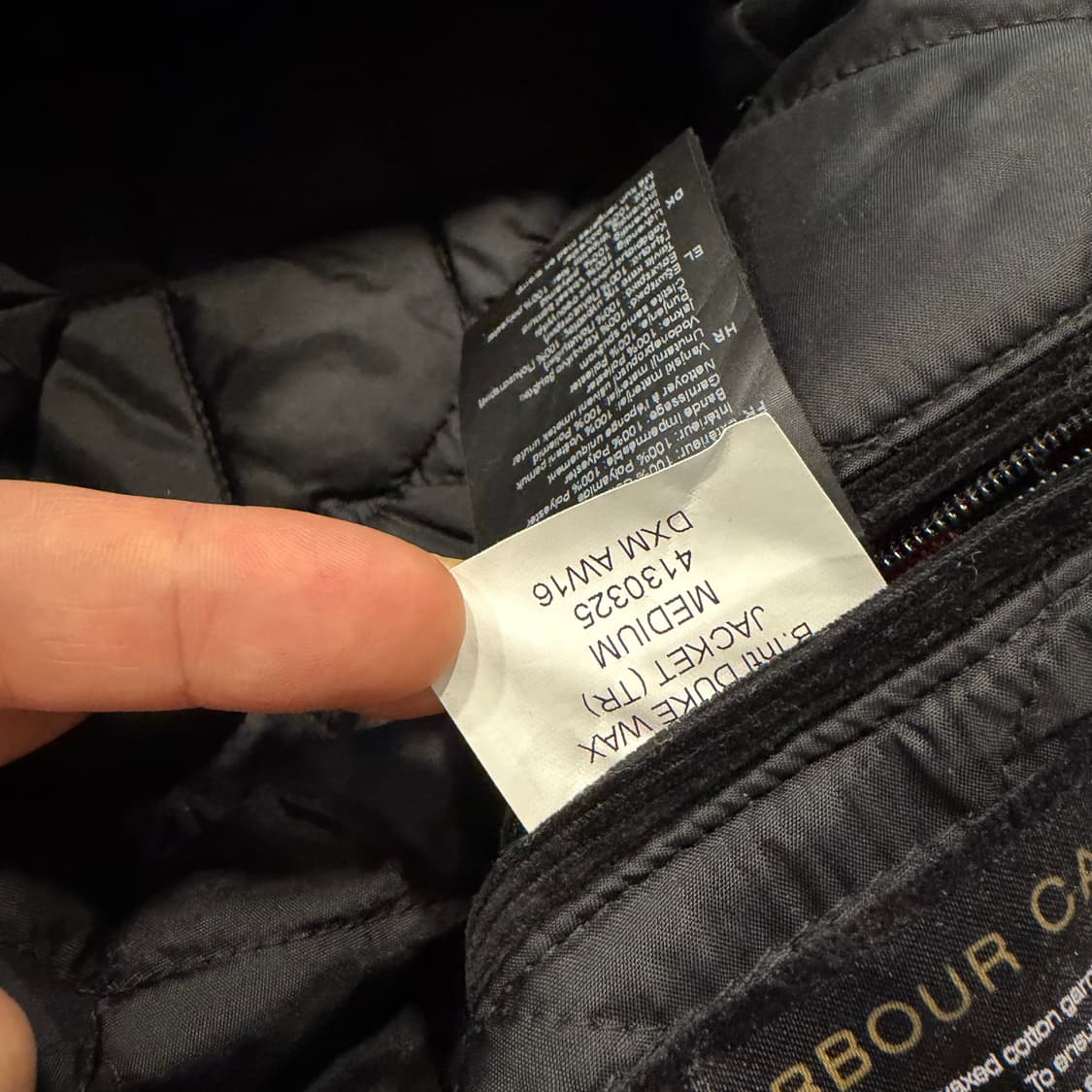 [M] 바버 듀크 왁스 인터내셔널 블랙 자켓 B270 상품이미지9