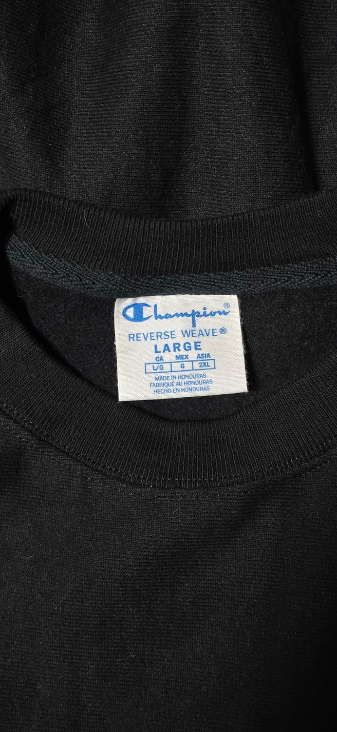 챔피온 리버스 위브 맨투맨 블랙 L 상품이미지3