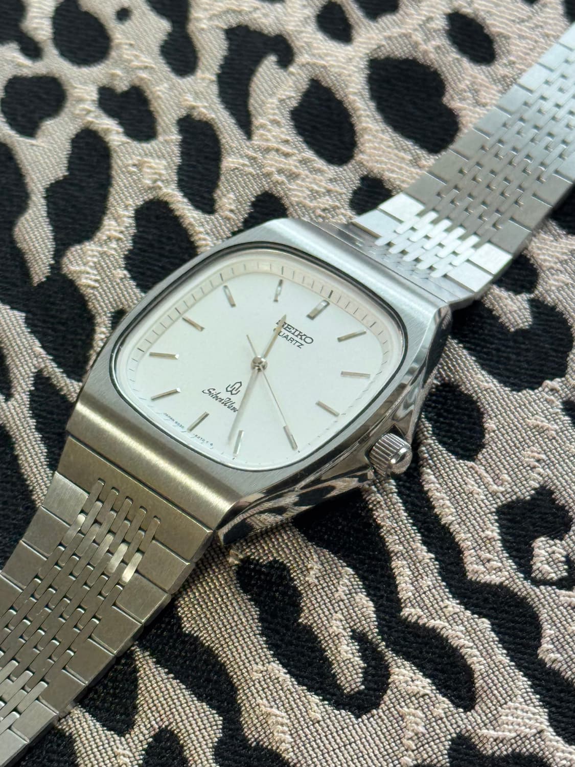 80s 빈티지 세이코 실버웨이브 쿼츠 상품이미지3