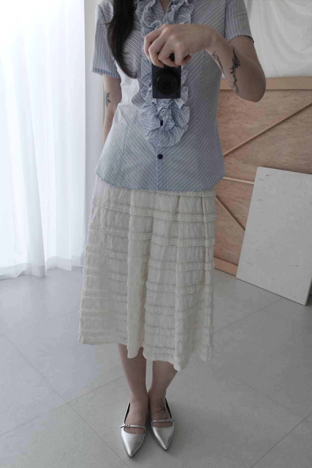 frill smoke skirt  상품이미지4