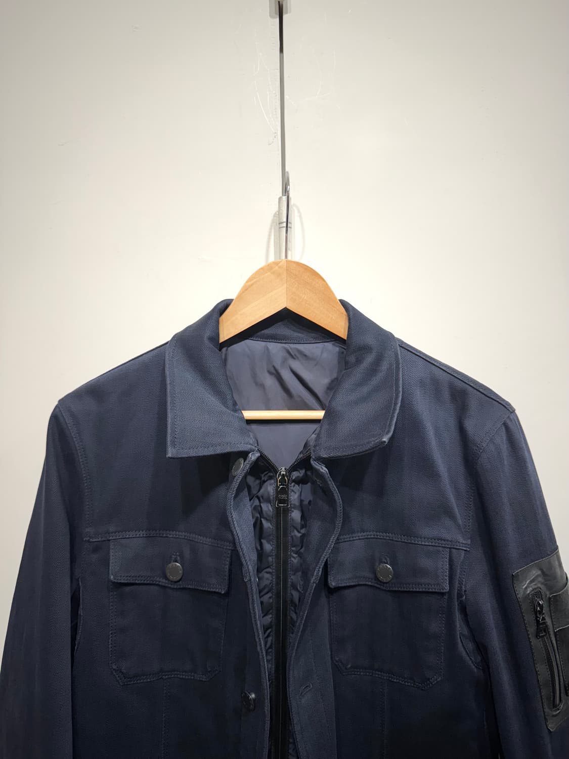 PRADA 프라다 암 레더 포켓 트러커 자켓 상품이미지3