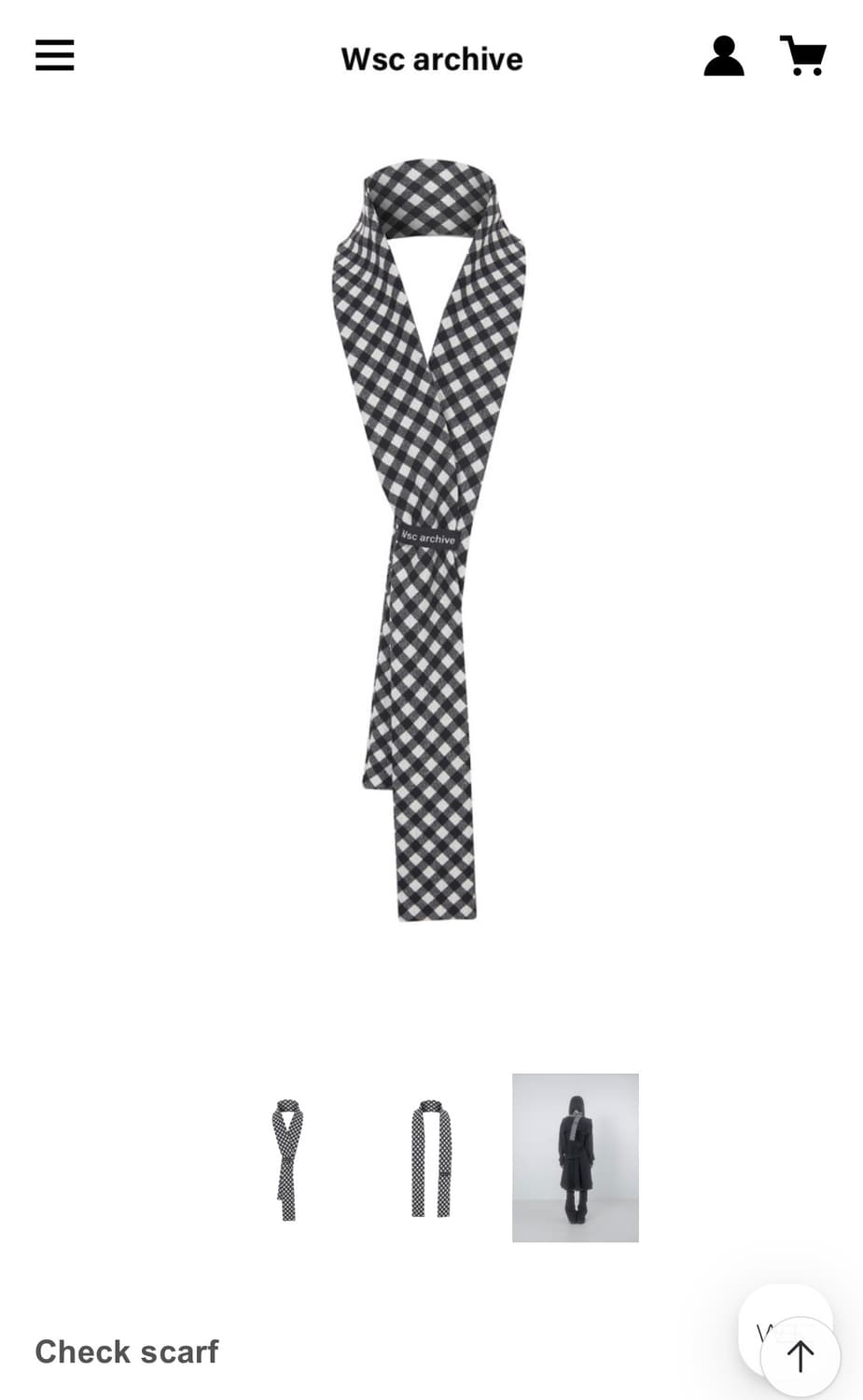 wsc archive Check scarf 상품이미지2