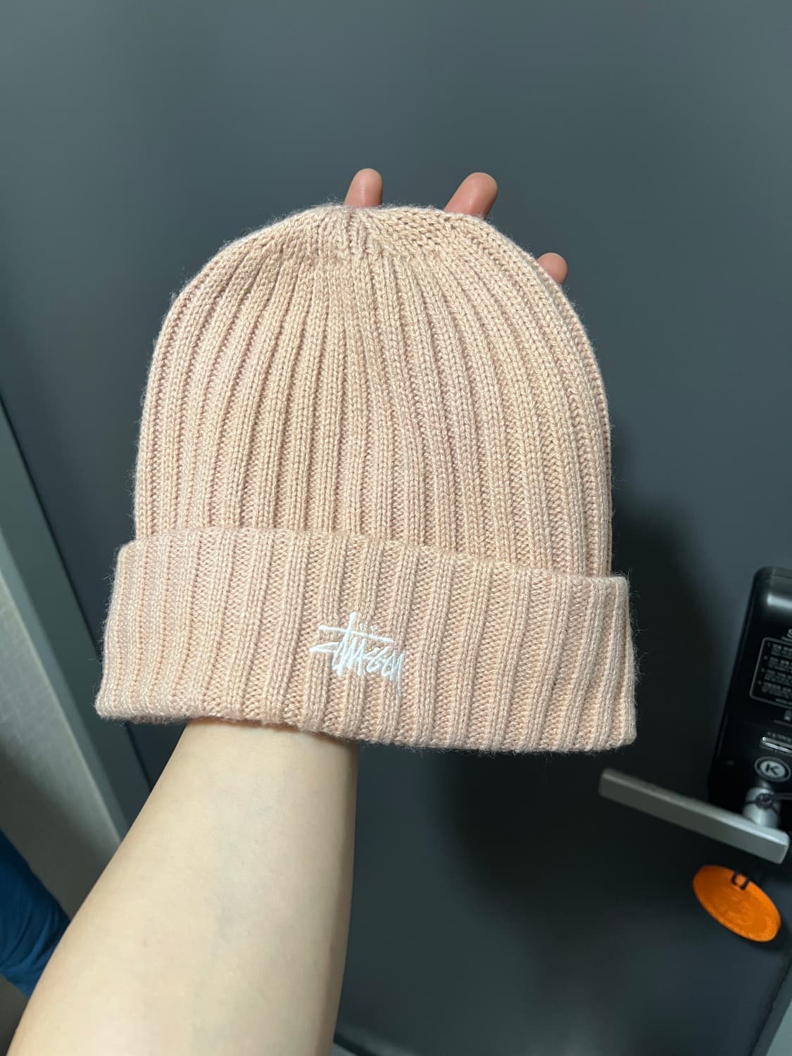 스투시 블러쉬핑크 비니 상품이미지2