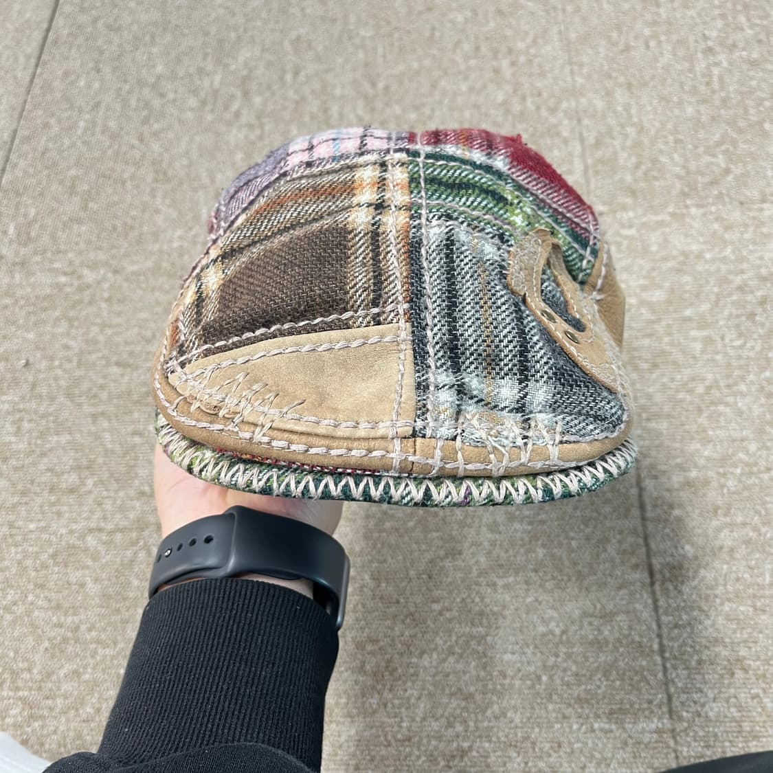 빈티지 트루릴리전 패치워크 헌팅캡 상품이미지3