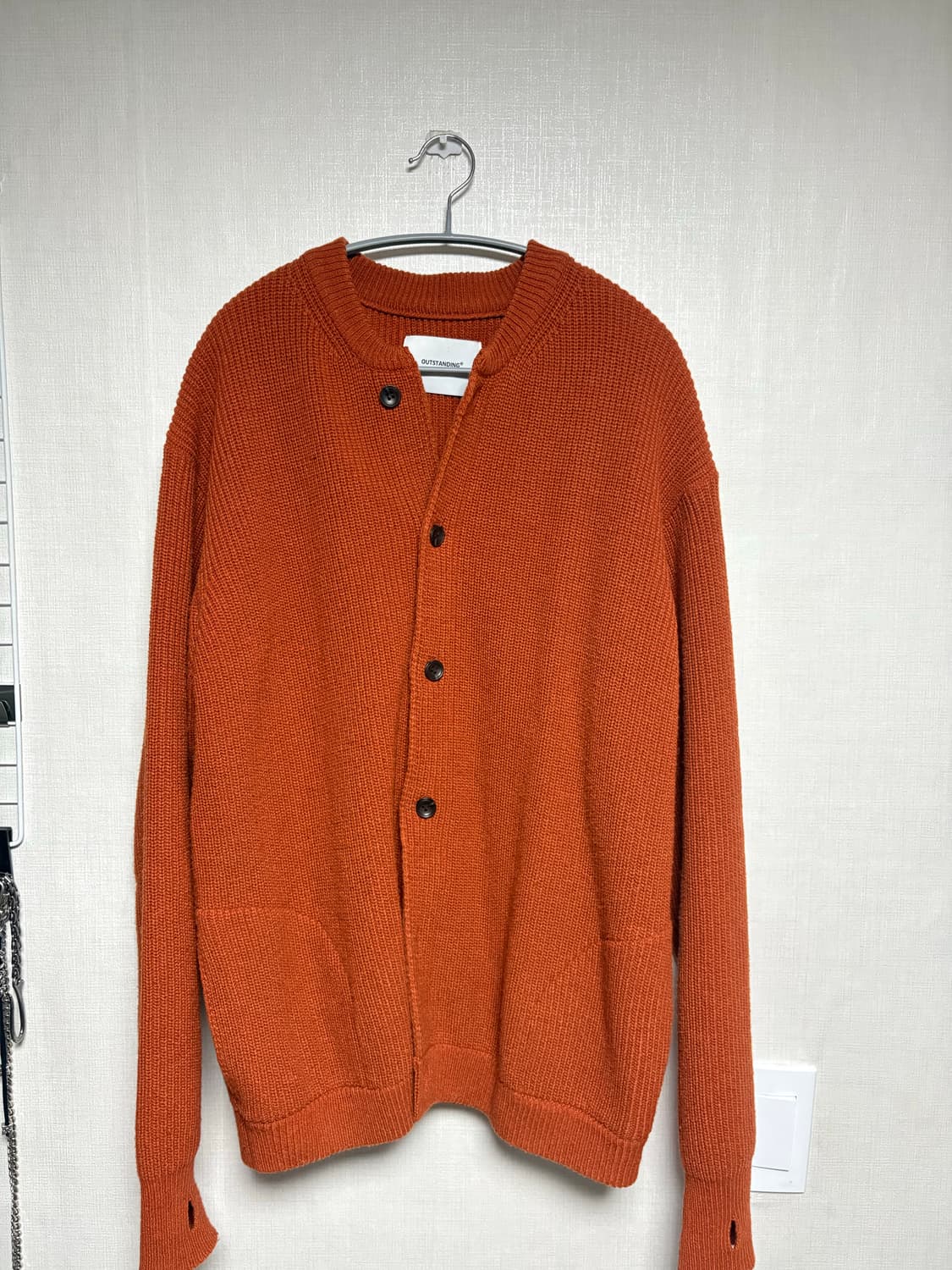 아웃스탠딩 라운드넥 가디건 라지(L) 상품이미지2