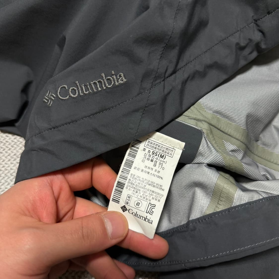 컬럼비아 티타늄 옴니드라이 방수 바람막이 자켓 상품이미지4