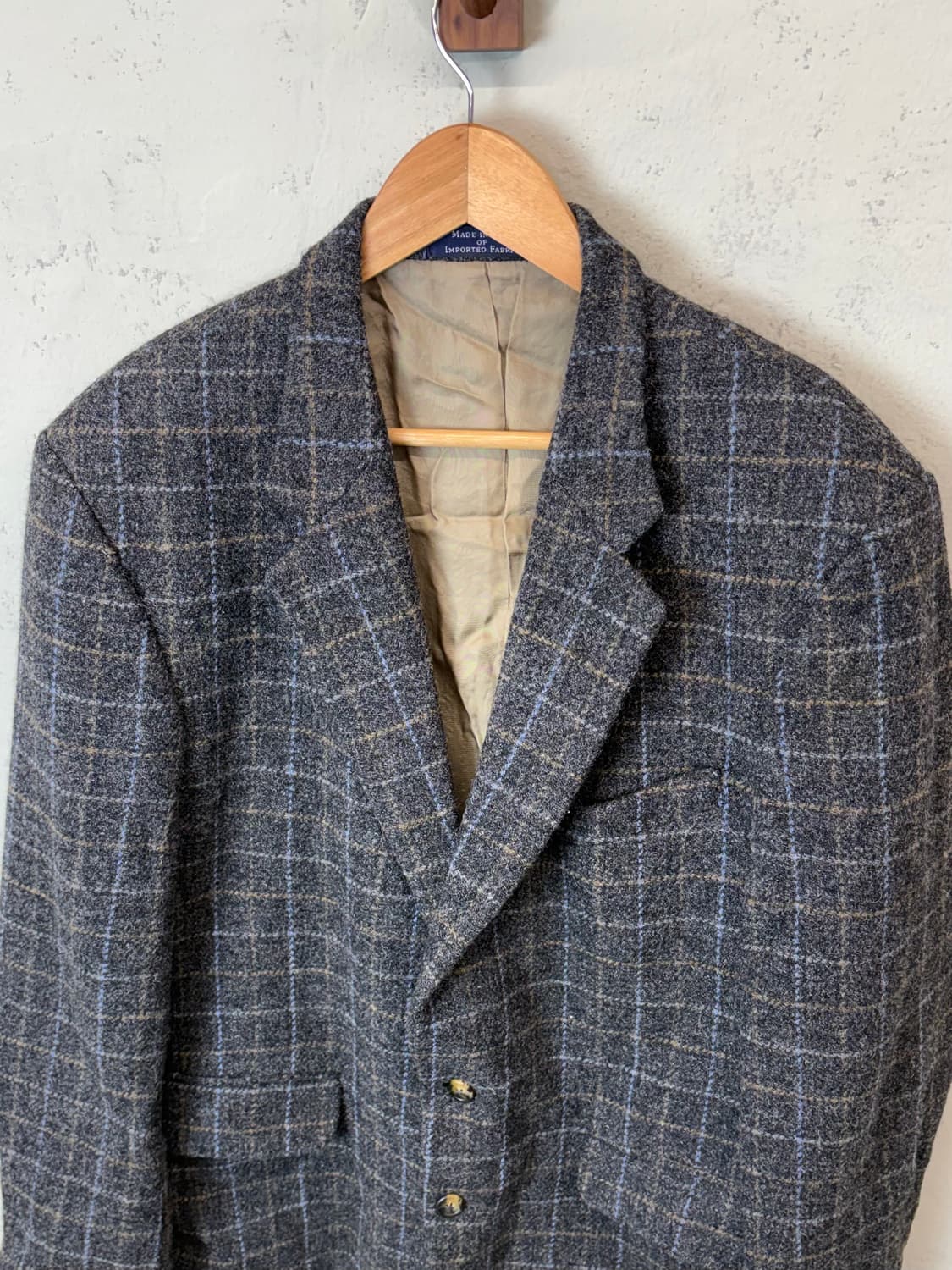 해리스트위드 USA 빈티지 체크 자켓 상품이미지4