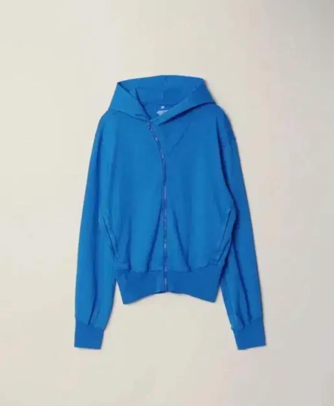 구매) ee 블루 커브드 후드집업 L 사이즈 상품이미지1
