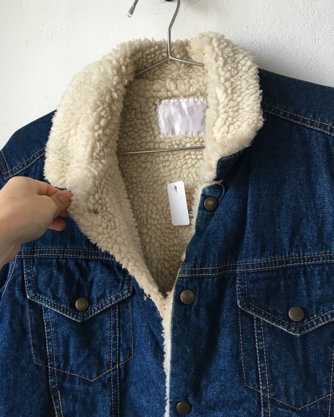 Fake fur denim jacket 상품이미지4