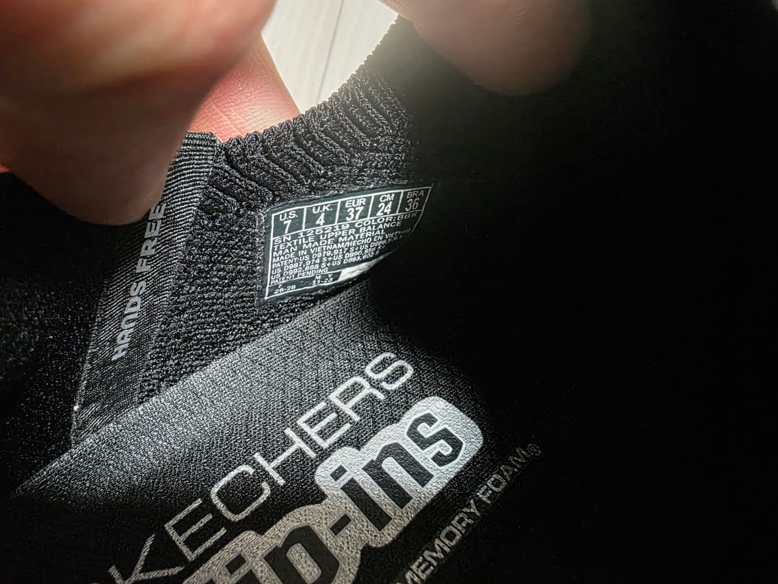 스케쳐스 고워크 7 슬립인스 블랙 240사이즈 상품이미지5