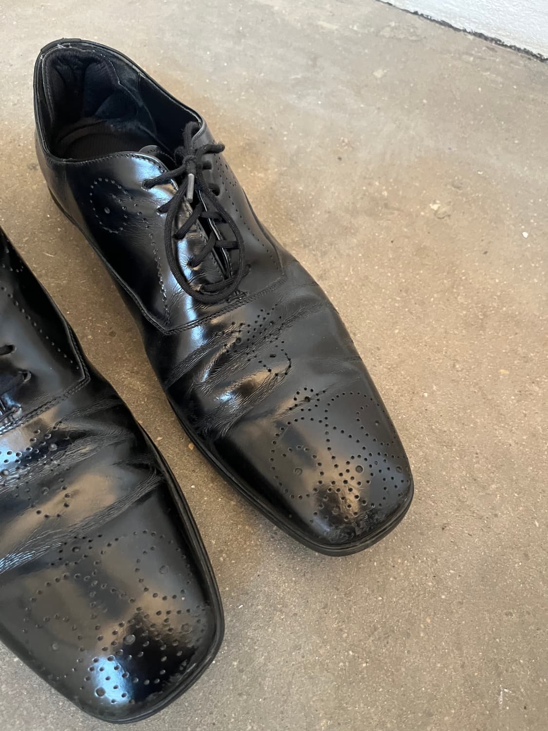 prada 레더 윙팁 스퀘어토 더비 슈즈 상품이미지6