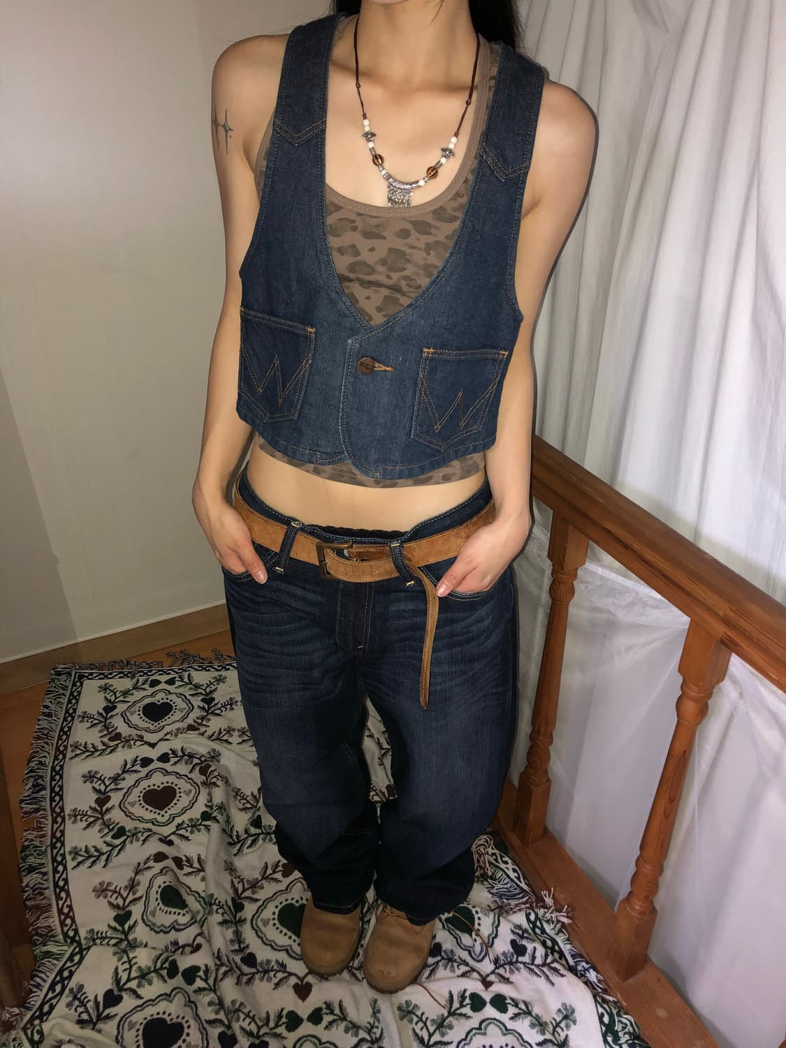 Cher x Wrangler / Blanket-Lined Cropped  상품이미지2