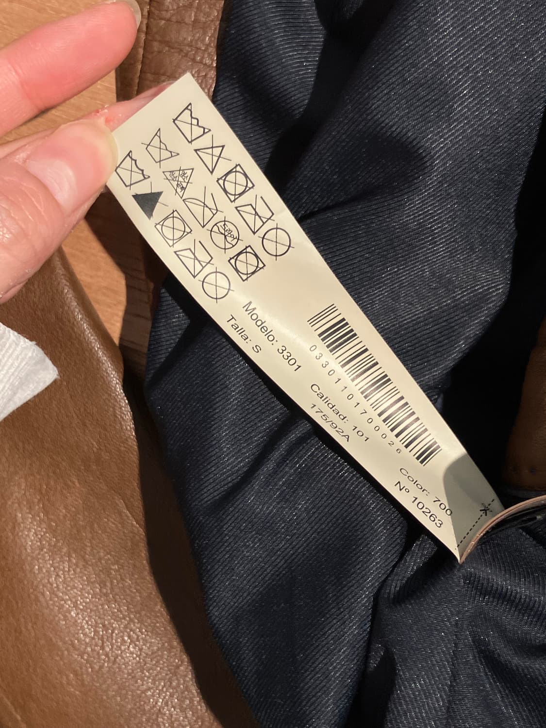 Massimo Dutti 브라운 레더 자켓 상품이미지5