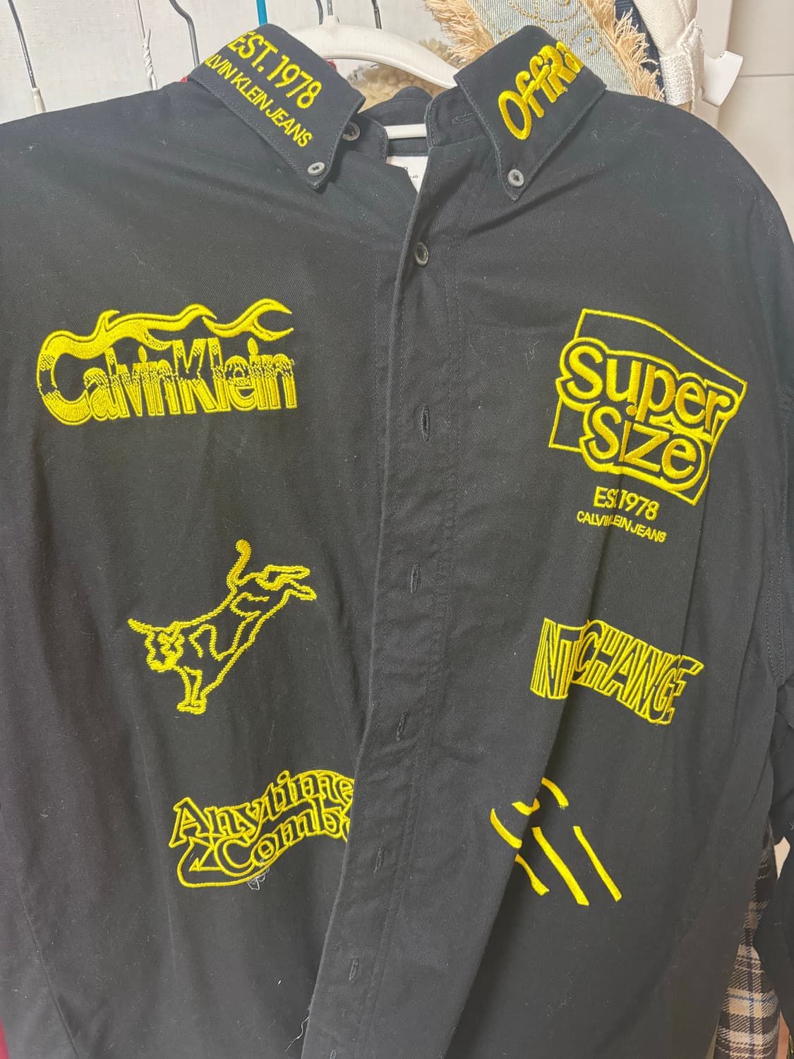 캘빈클라인 진 78 라프 시몬스 자수 셔츠 상품이미지1