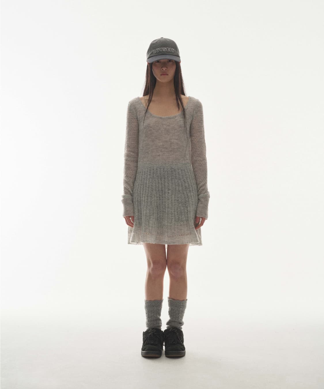 코이세이오 Coyseio SOFT BELL KNIT 니트 그레이 상품이미지1