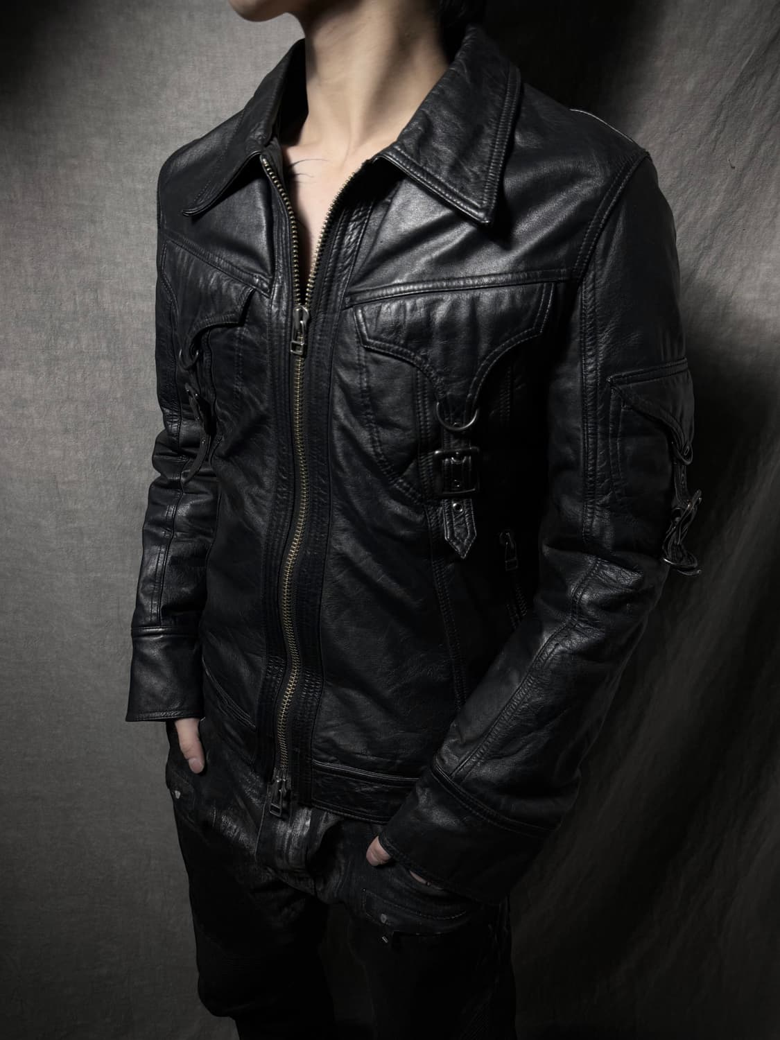 Yasuyuki Ishii Goatskin Leather Jacket   상품이미지1