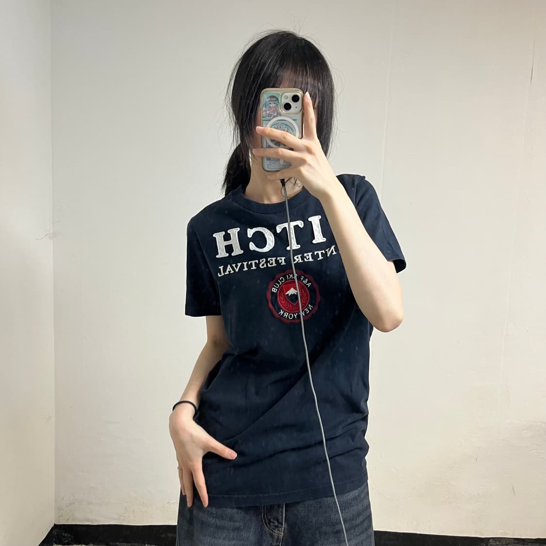 Abercrombie Navy T-Shirt 상품이미지1