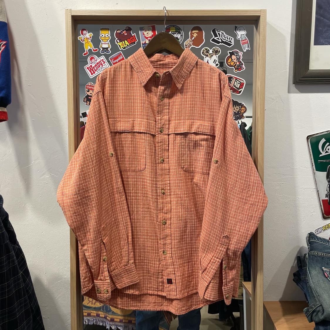 울리치 히든 버튼다운 셔츠 L 상품이미지1