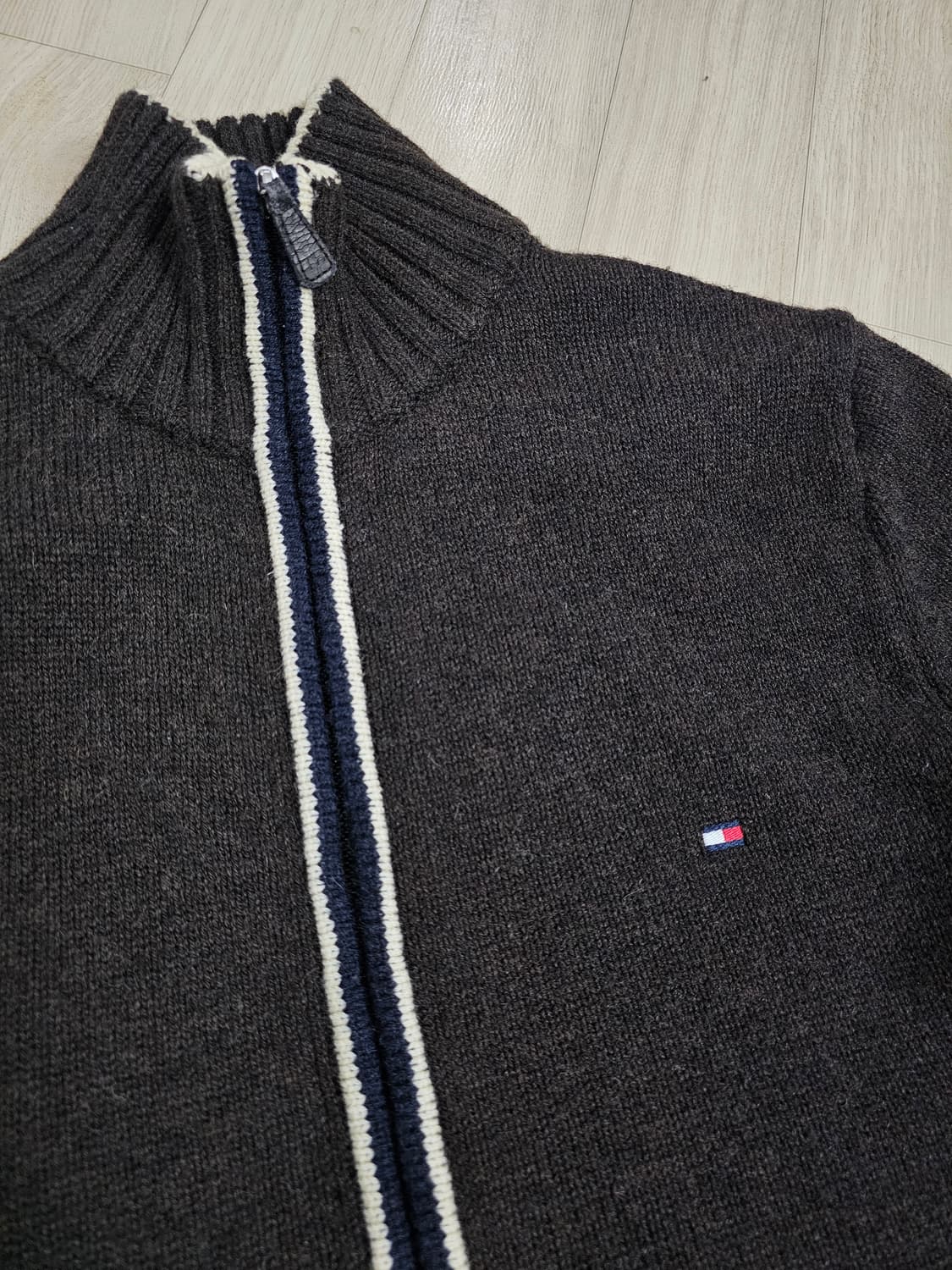 [S] 타미힐피거 골프 프리미엄 램스울 니트 집업 상품이미지3
