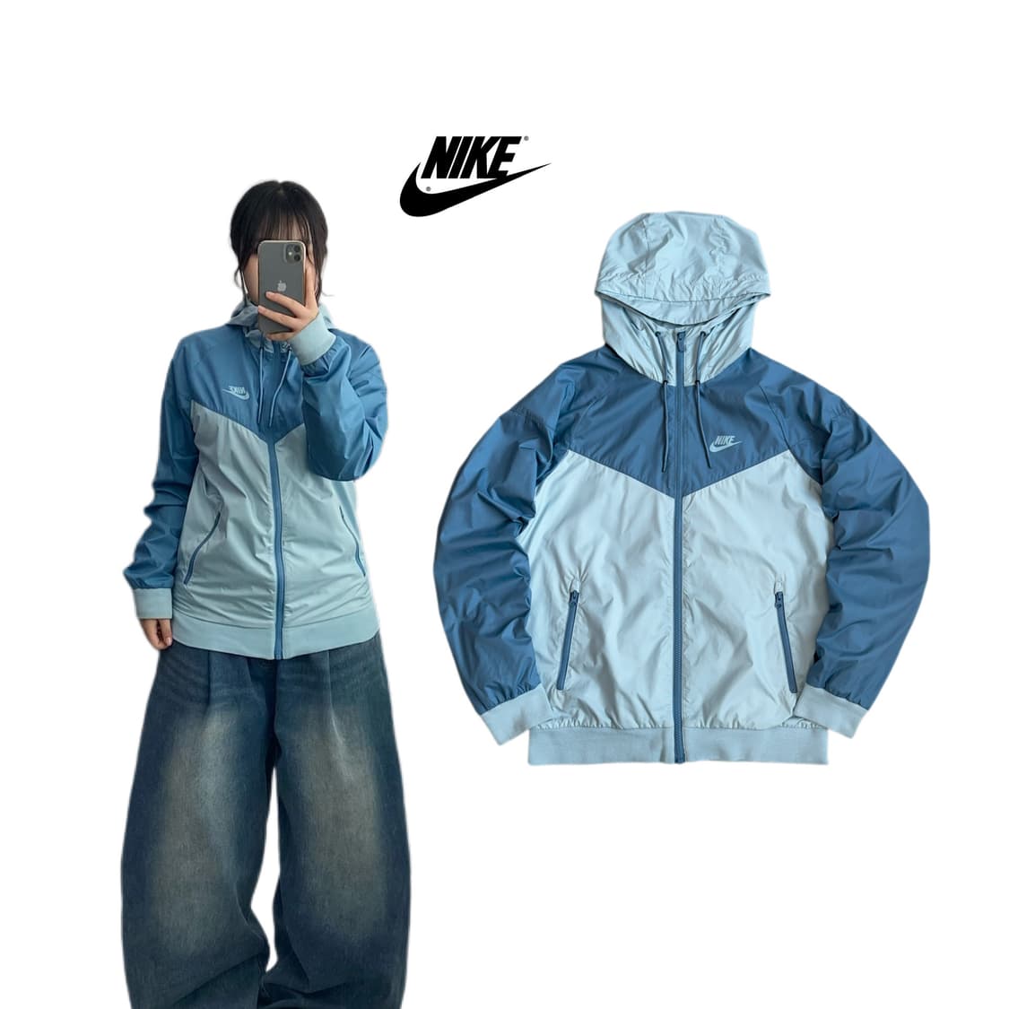 나이키 윈드러너 색감 바람막이 자켓 상품이미지1