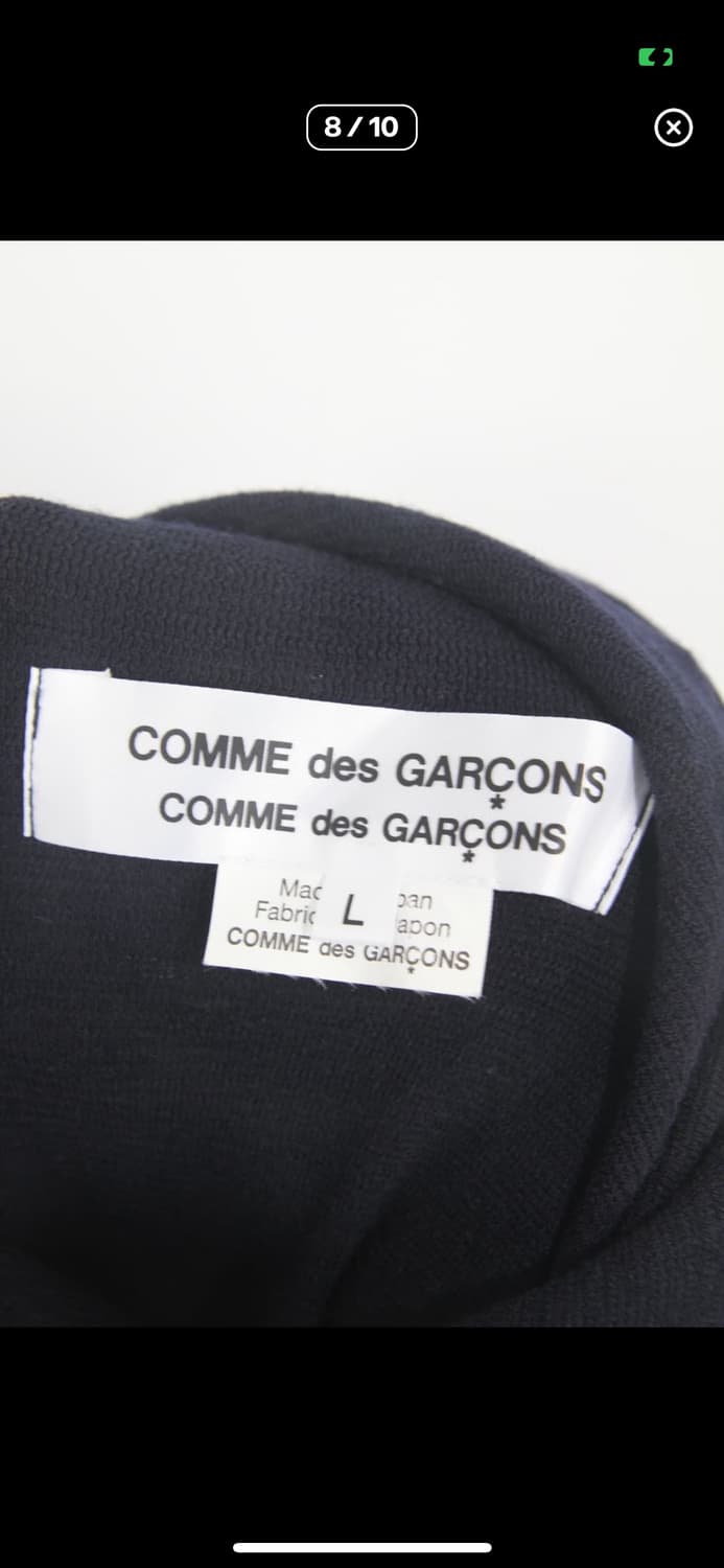Comme des Garcons 꼼데가르송 비대칭 드레이프 가디건 네이비 상품이미지6