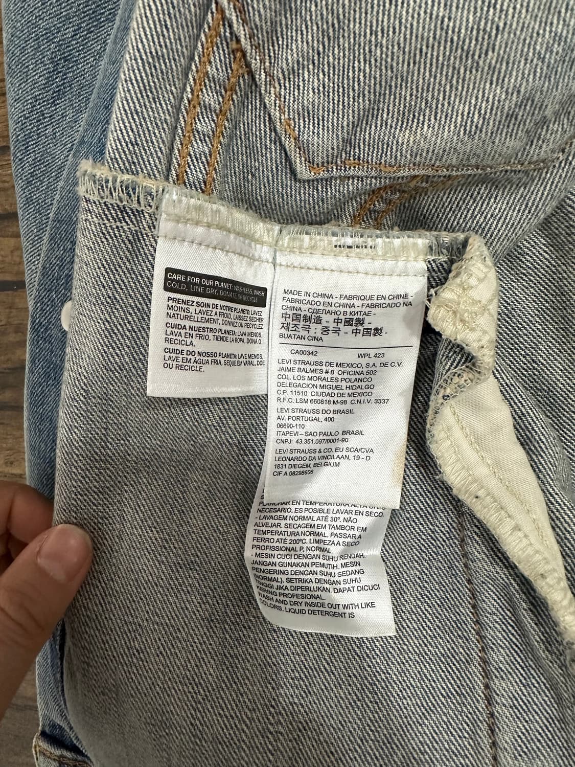 리바이스 데님 트러커 연청자켓 S 상품이미지4