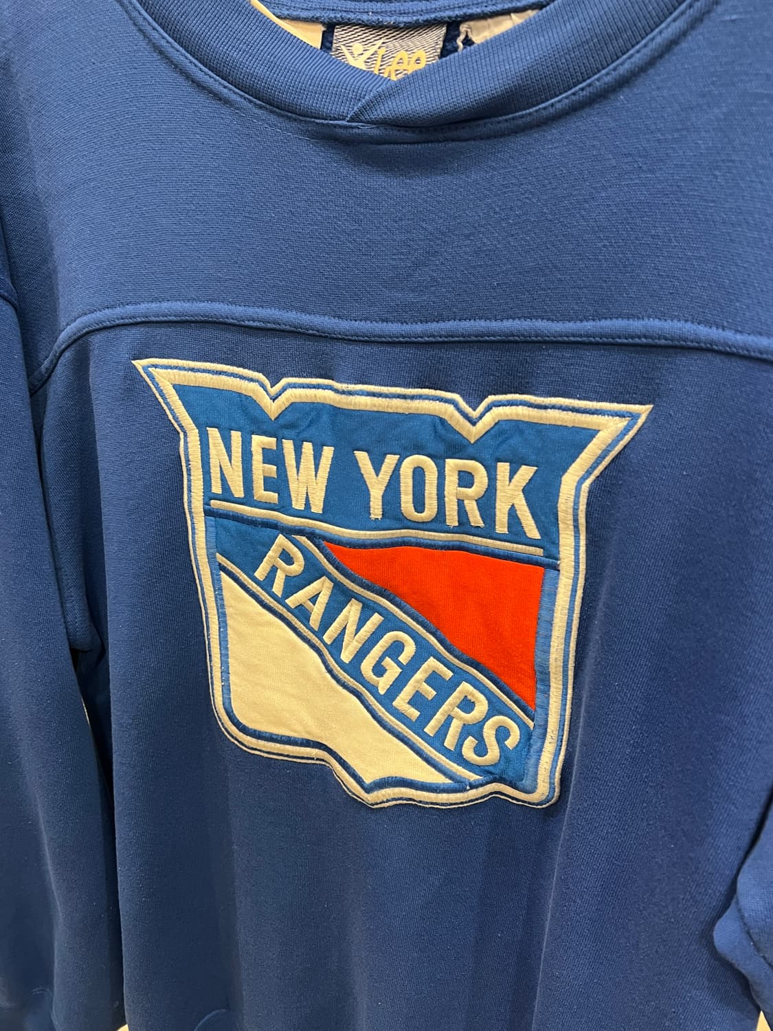 90s Lee Sport 리 스포츠 NHL 뉴욕 레인저스 스웻셔츠 상품이미지7