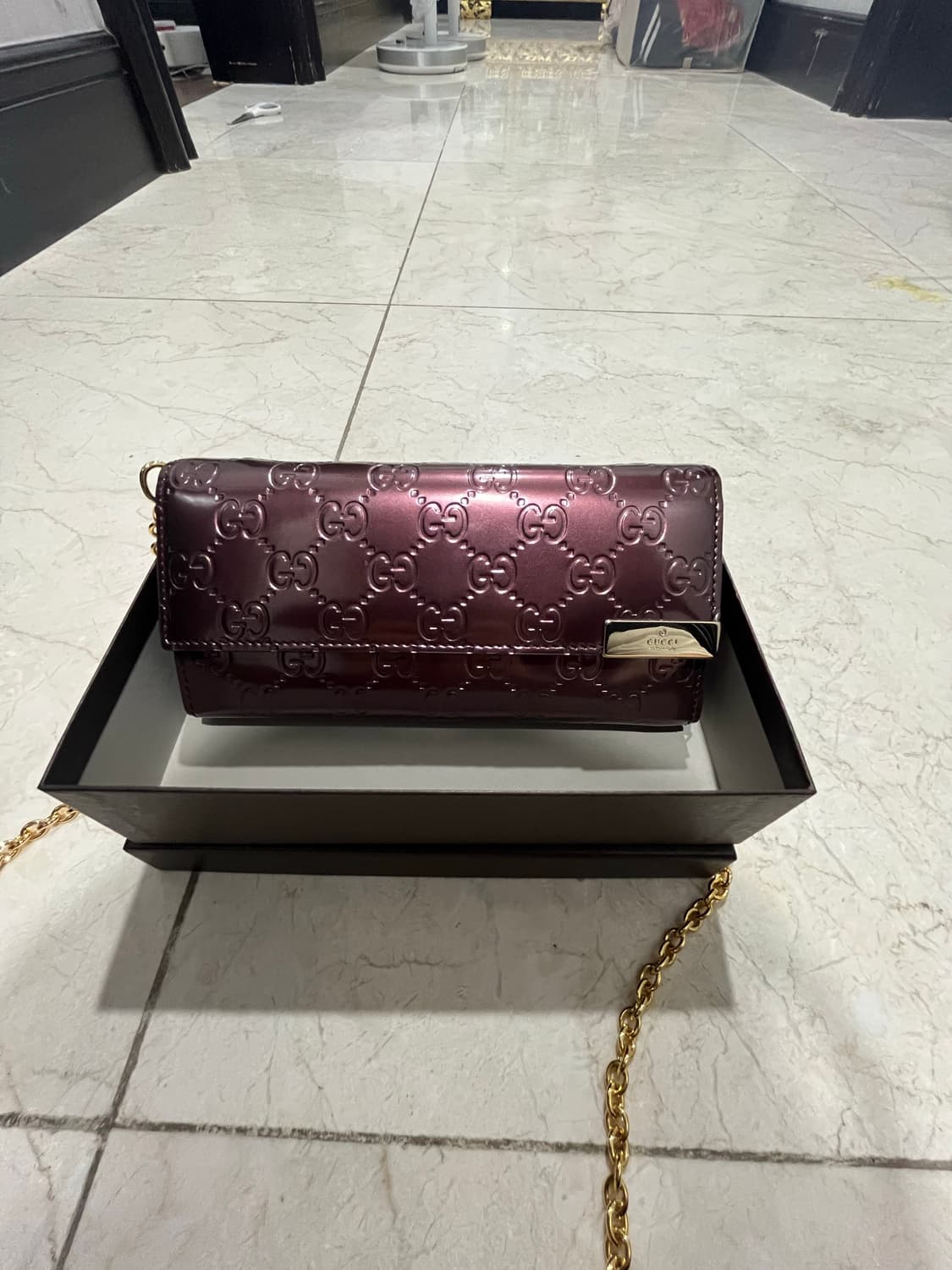 새상품)구찌 장지갑 체인  상품이미지1