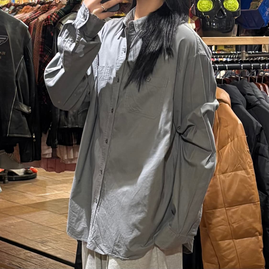 [HI] Carhartt 칼하트 긴팔셔츠 그레이 상품이미지3