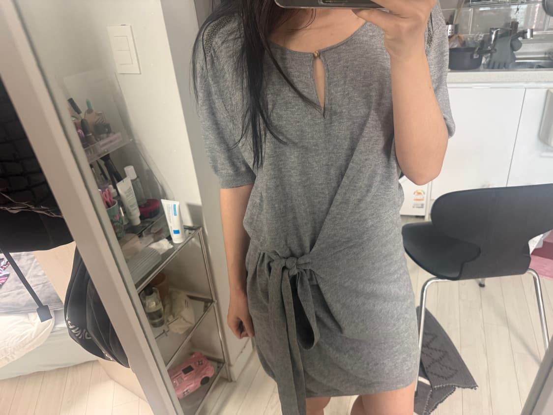 바네사 브루노 울 타이드 원피스 키야기 상품이미지4