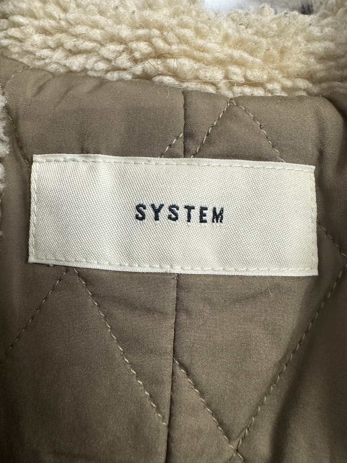 시스템 올리브 그린 퍼 파카 상품이미지3