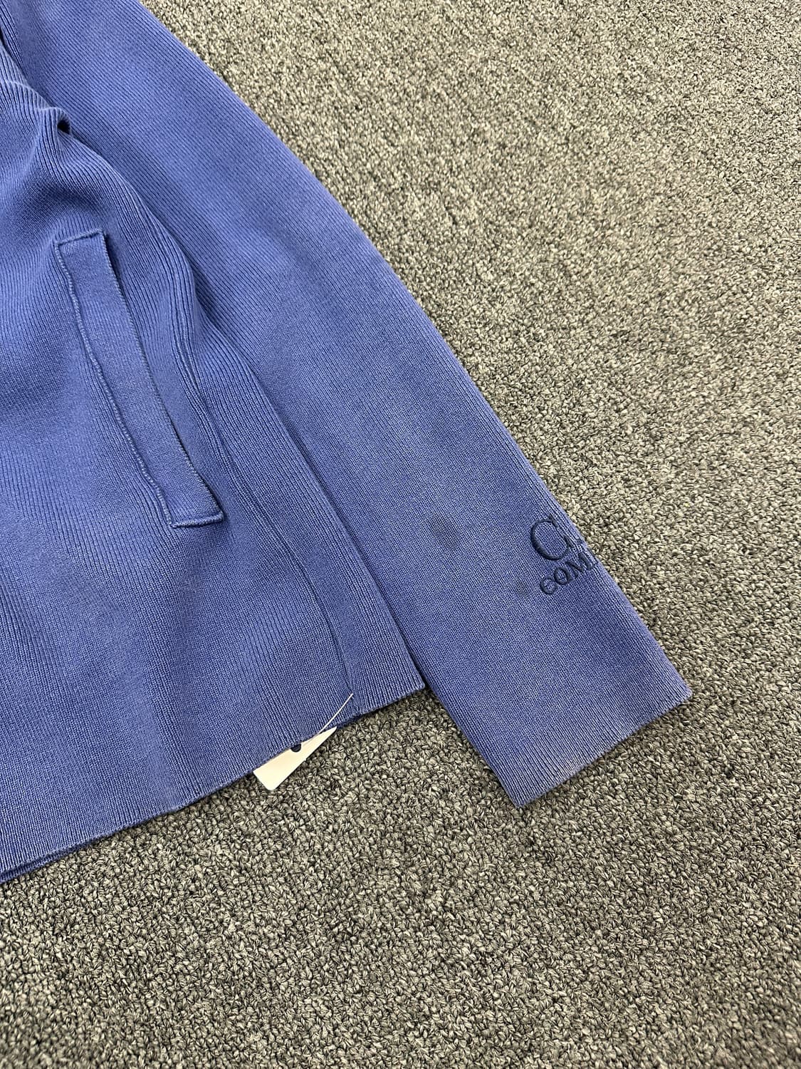 M) CP 컴퍼니 블루 슬림 니트집업 상품이미지7