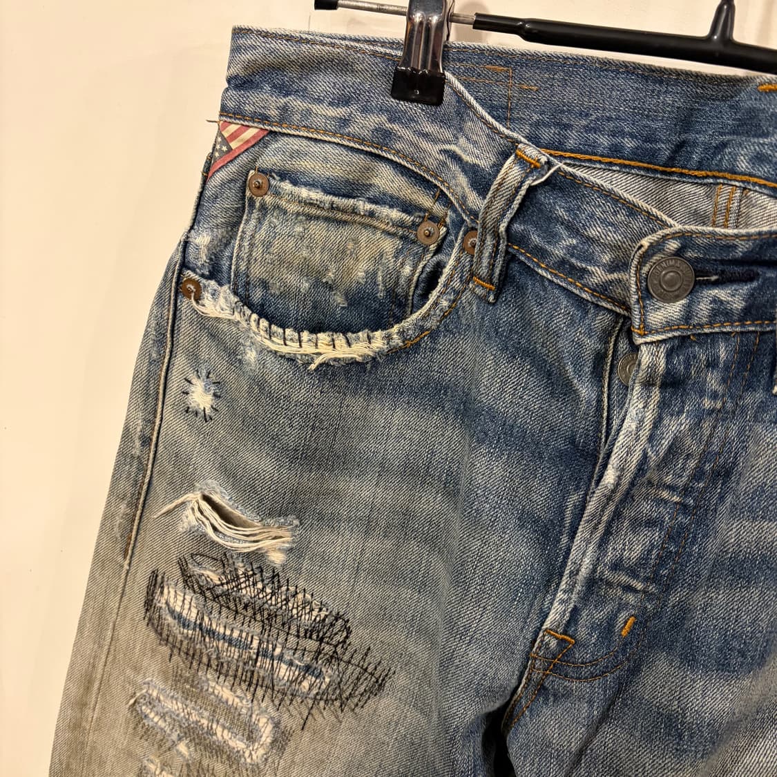 폴로 데님엔서플라이 패치워크 데님30 상품이미지2