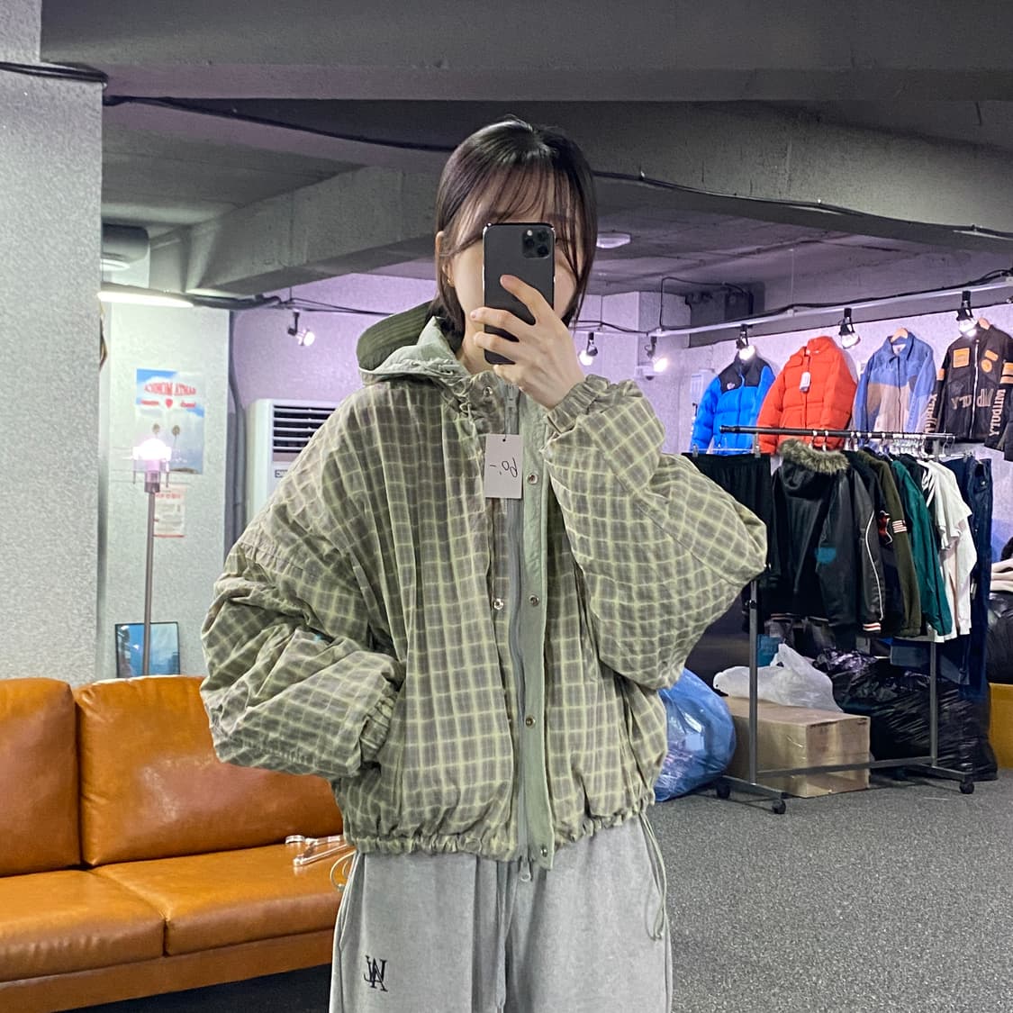 파르티멘토 투웨이 리버시블 후디드 스트링 점퍼 B4329 상품이미지2