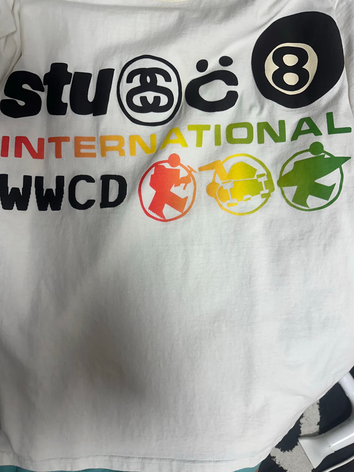 스투시 x CPFM 인터네셔널 티셔츠 화이트 상품이미지2