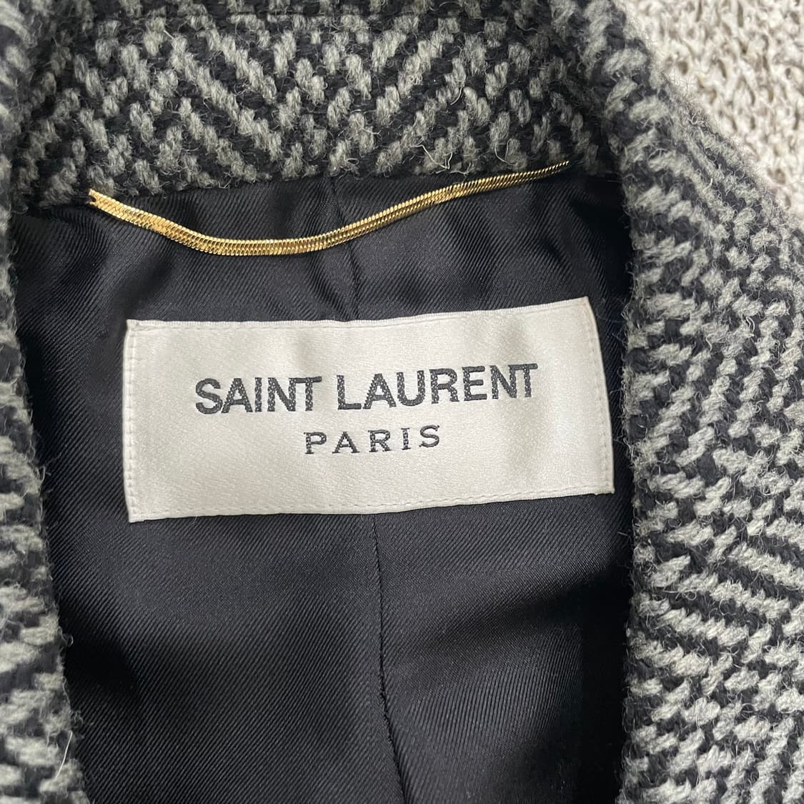 생로랑 헤링본 코트 상품이미지3