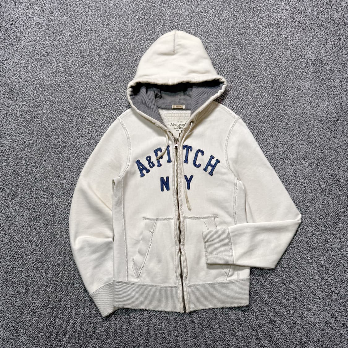 Name : 아베크롬비 스펠아웃로고 빈티지데미지 후드집업 :) 상품이미지1